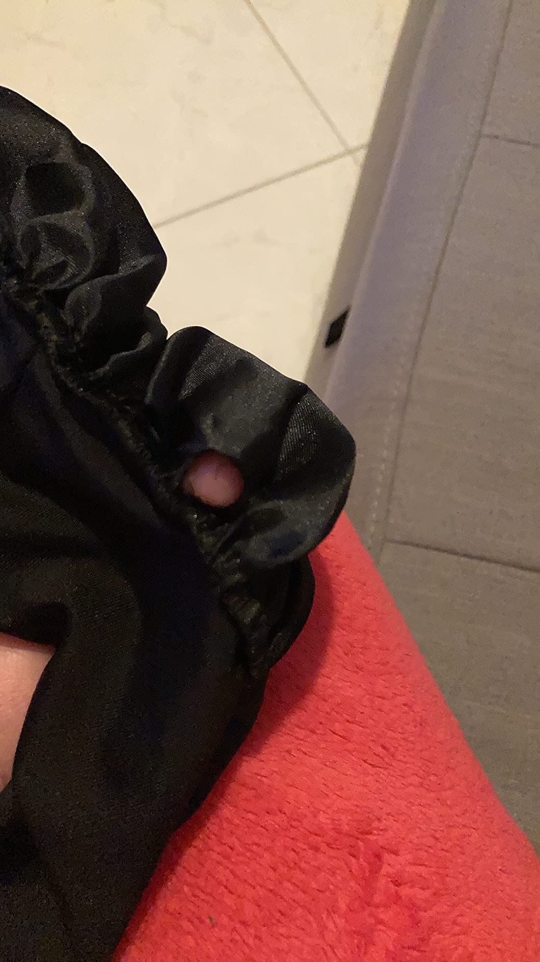 Milisten bonnet nuit satin élastique large bande noir