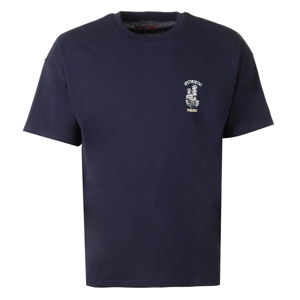 Stokomani Mode Tee-shirt manche courte homme bleu foncé taille L