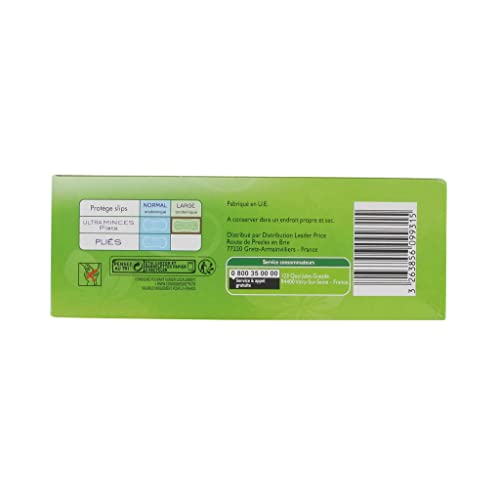 Leader Price Protège-slips anatomiques larges x28 ultra-mince