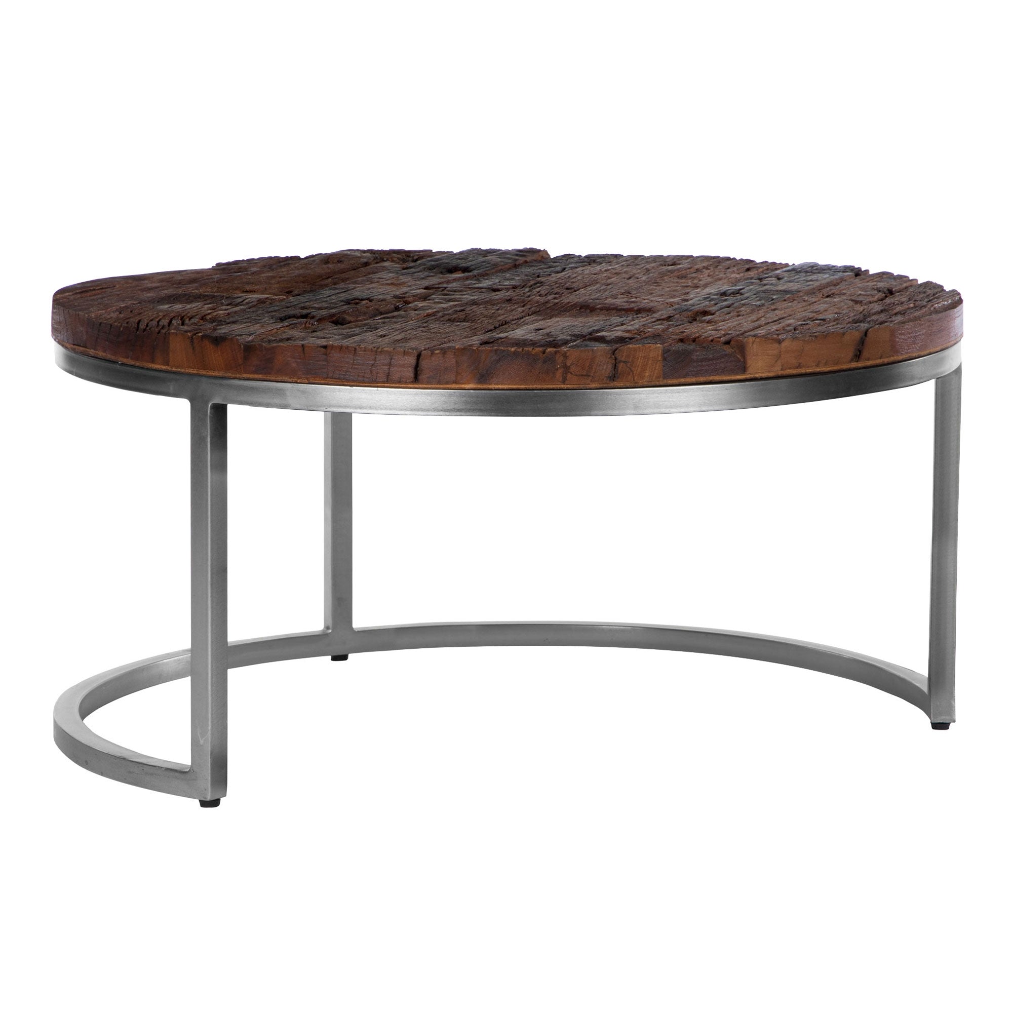 ECD Germany Möbel table basse Ø70 naturel acacia Surabaya