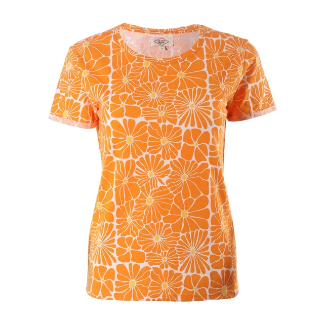 Stokomani Tee-shirt manche courte orange coton femme