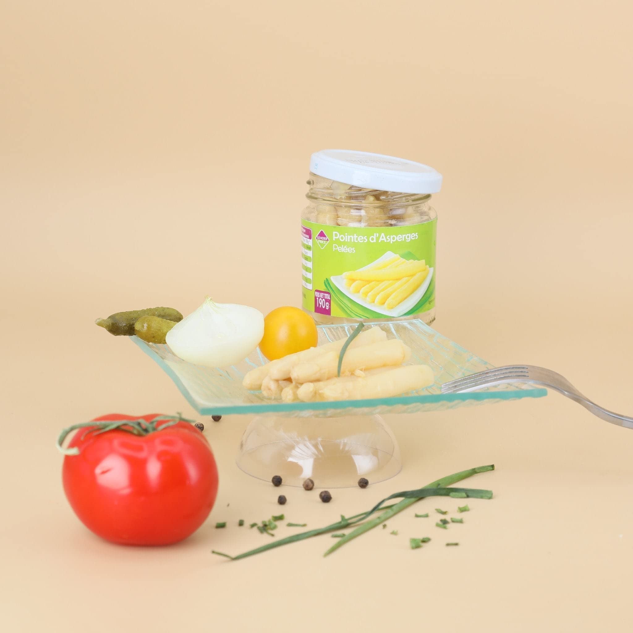 Leader Price Pointes d'Asperges Pelées Main 110g