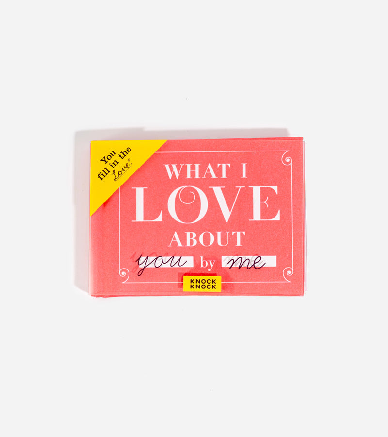 L'avant gardiste What I Love Carnet à remplir couple amour