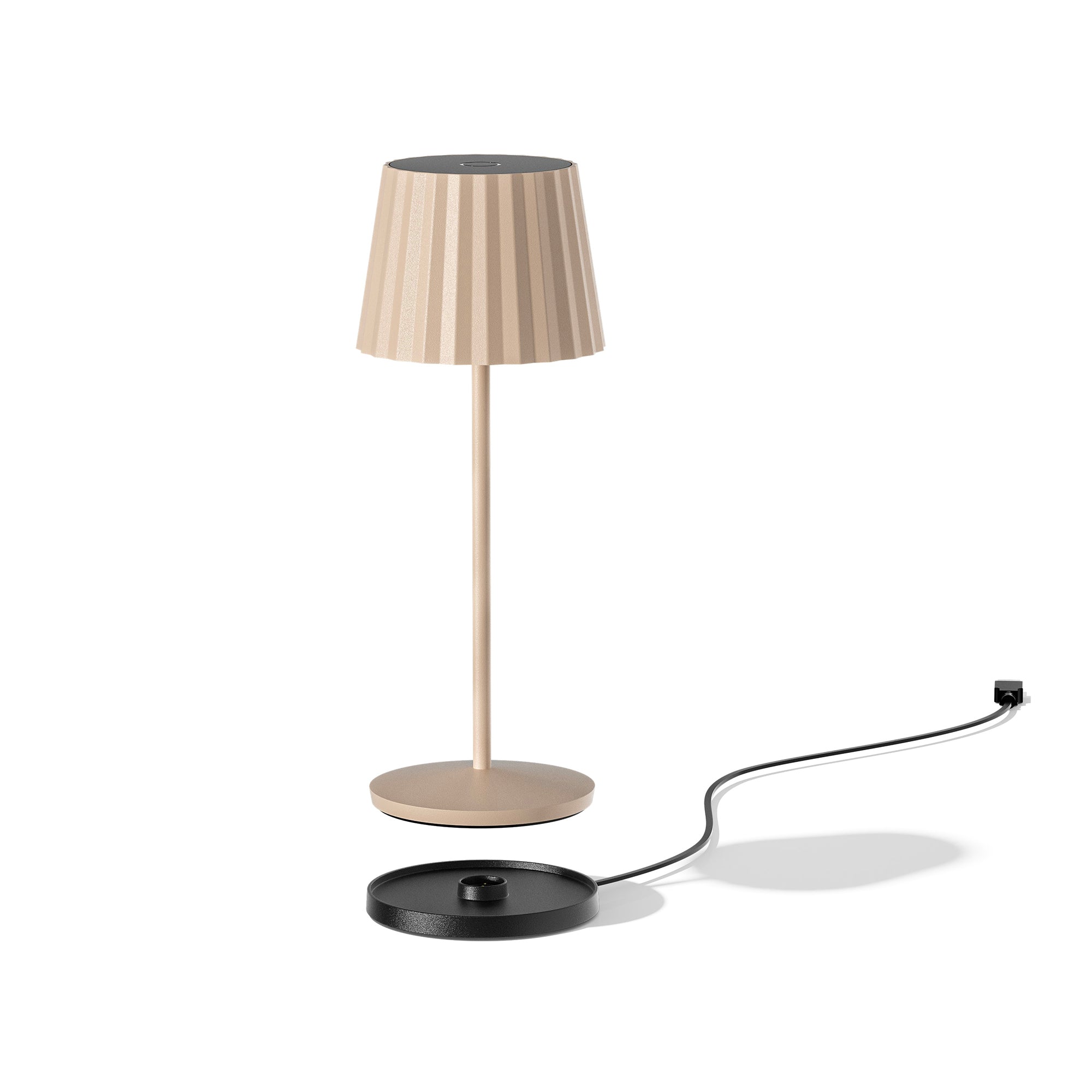 Red Deco Abby Cream lampe sans fil beige crème 29 cm dimmable