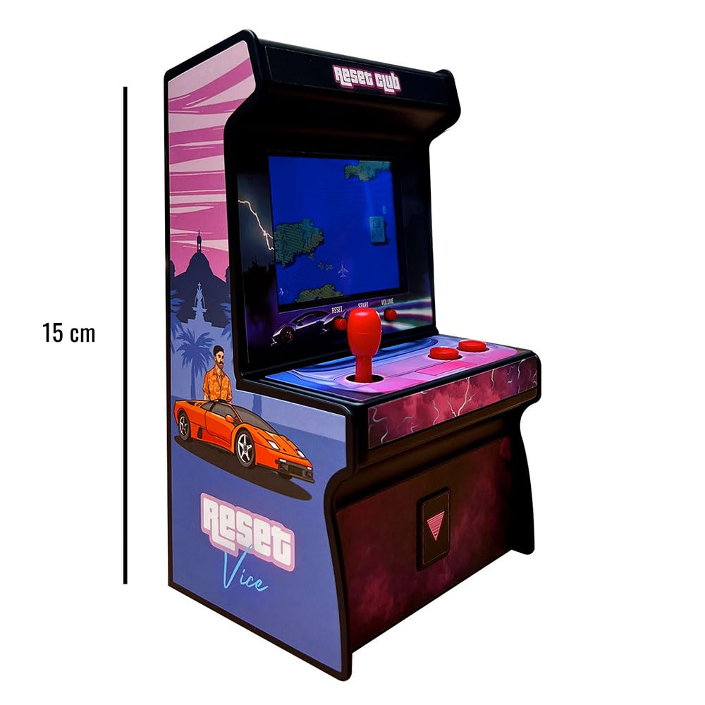 Reset Vice mini borne arcade rétro 200 jeux écran 2,5 pouces
