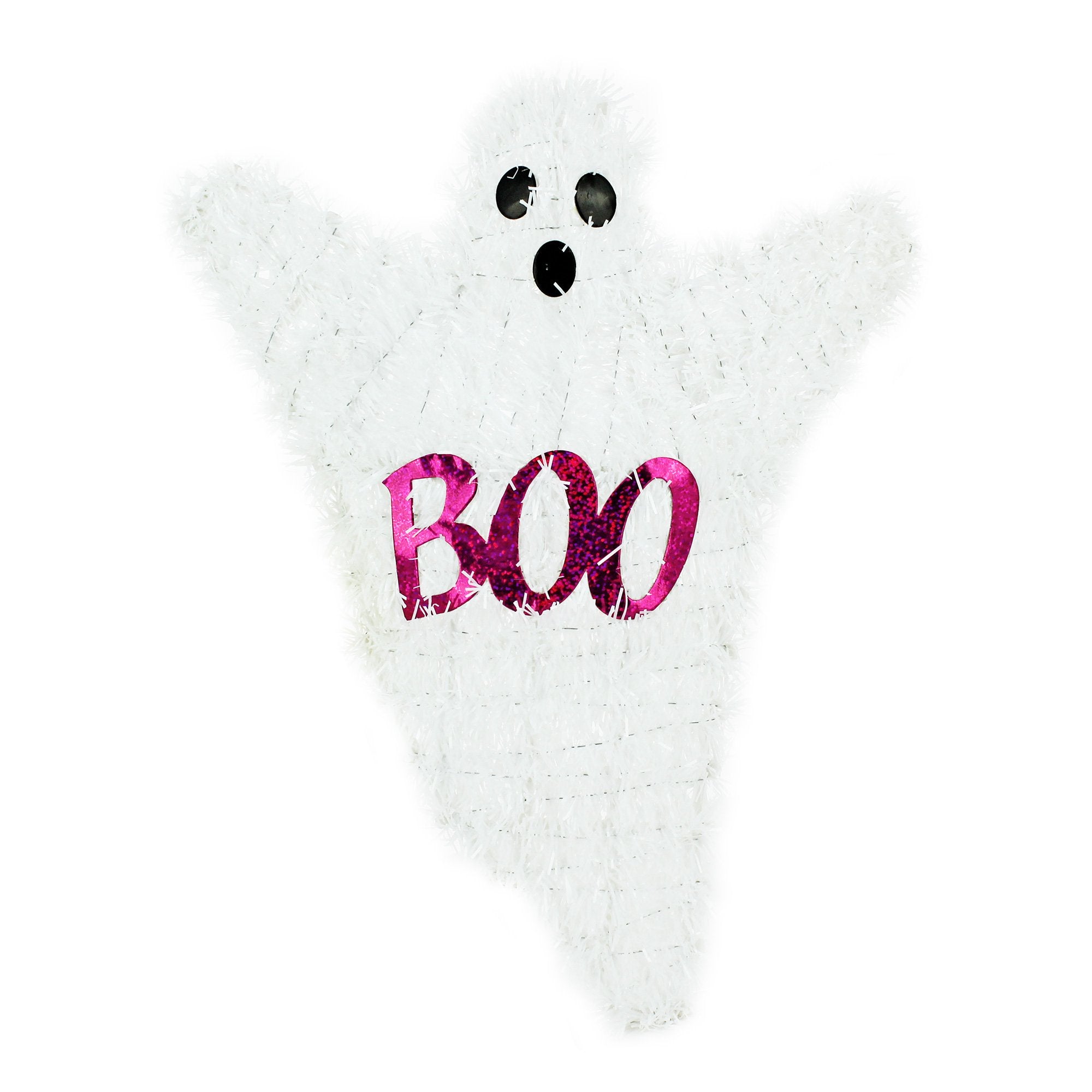 Déco Halloween relief blanc 35 x 27 cm à poser