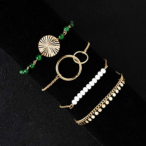 Shop-Story Miley ensemble 4 bracelets bohème doré