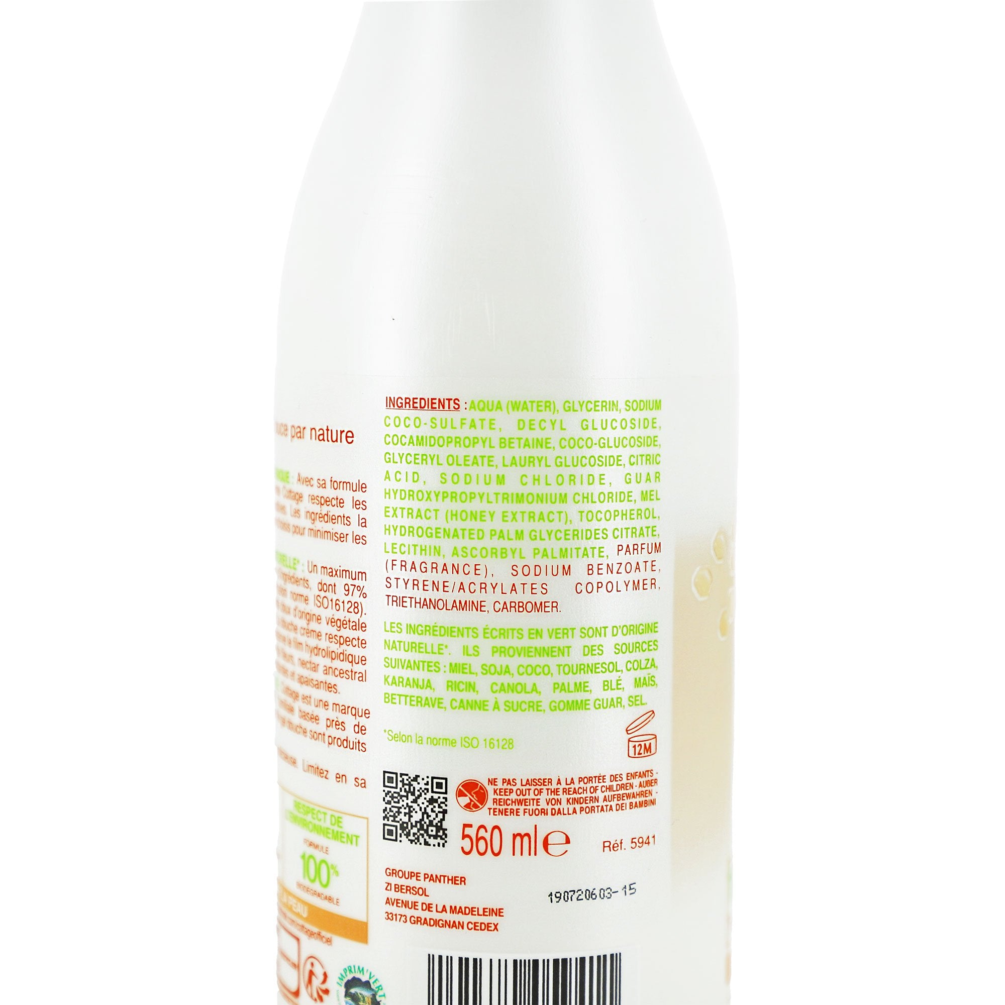 Velours de Miel Crème de douche miel hypoallergénique