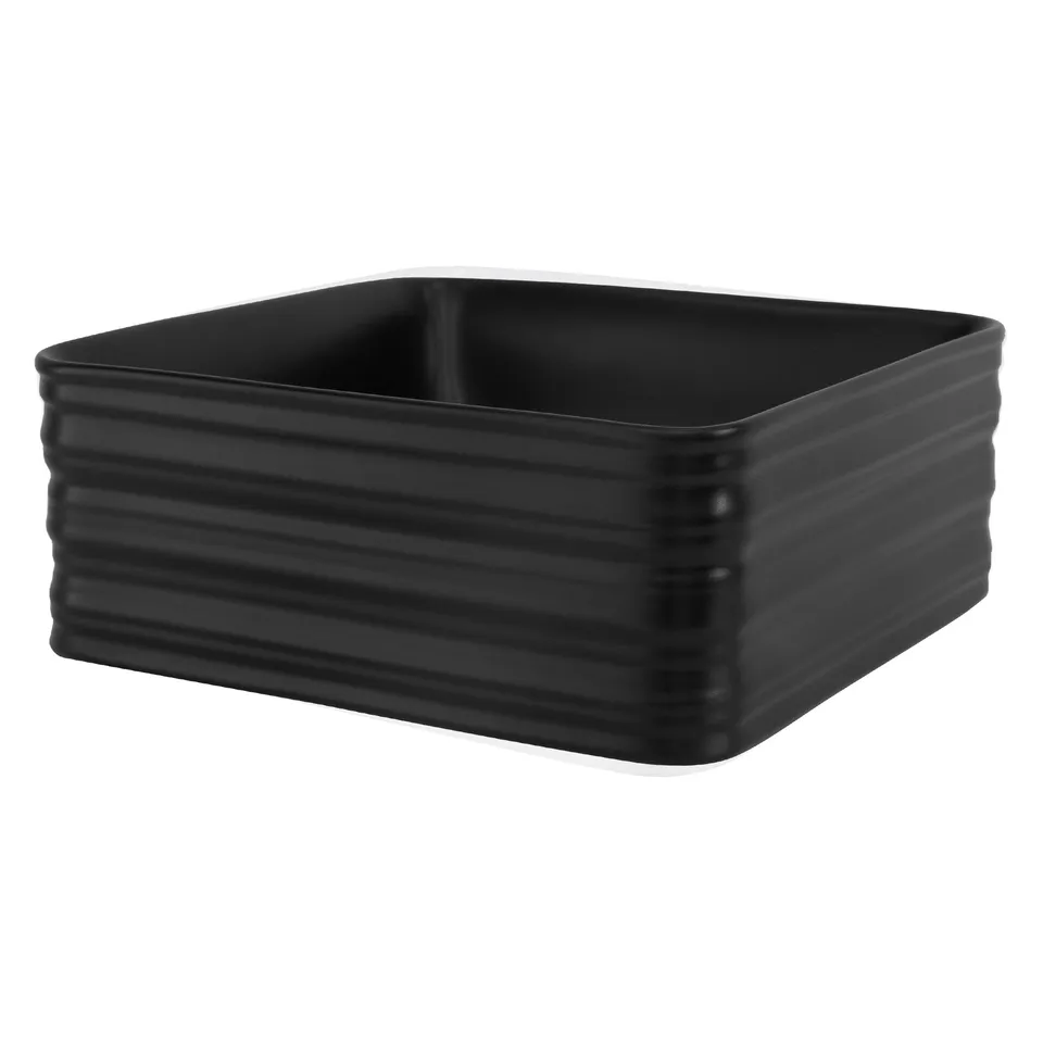 LuxeBath vasque à poser carrée blanche 390x390 céramique