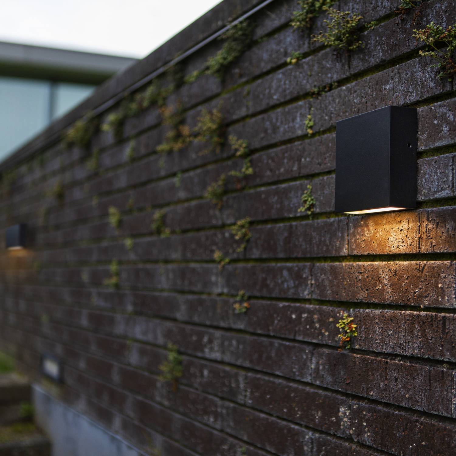 Red Deco Gemini XF Black applique murale LED blanc chaud IP54