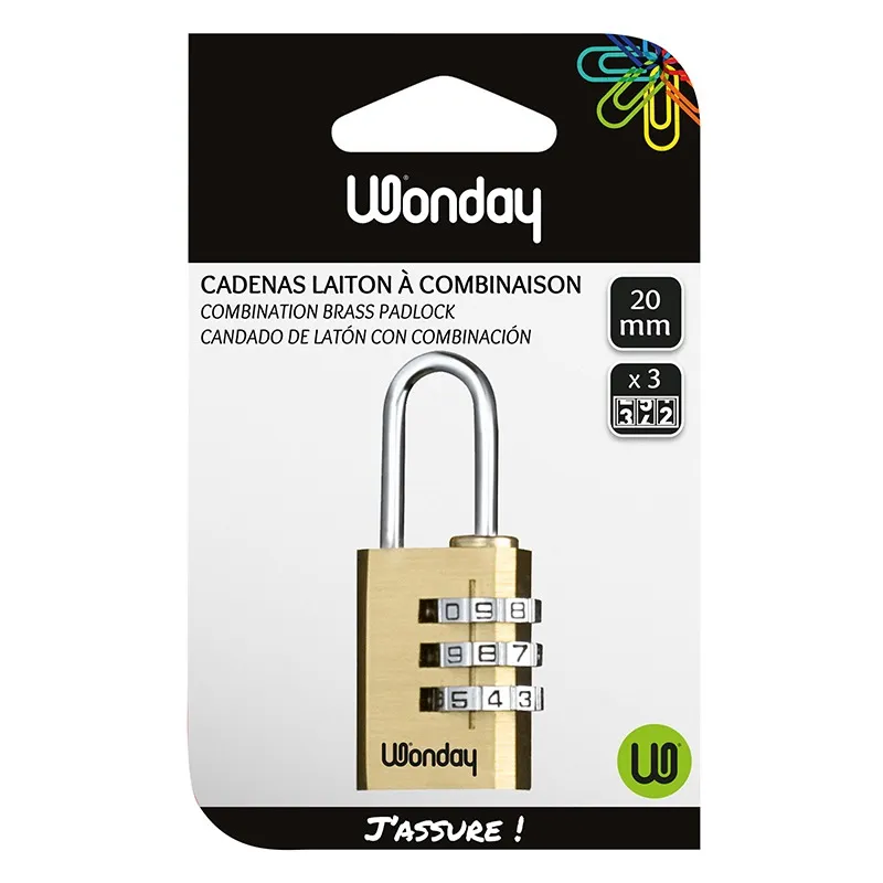 Safe Tool Sécurité cadenas à combinaison 20 mm