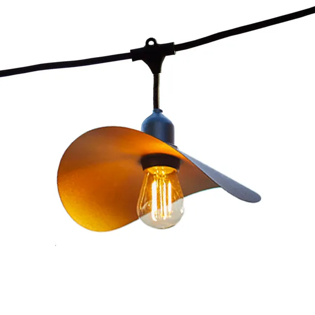 Red Deco Hat Light guirlande lumineuse 6m 10 LED E27 doré