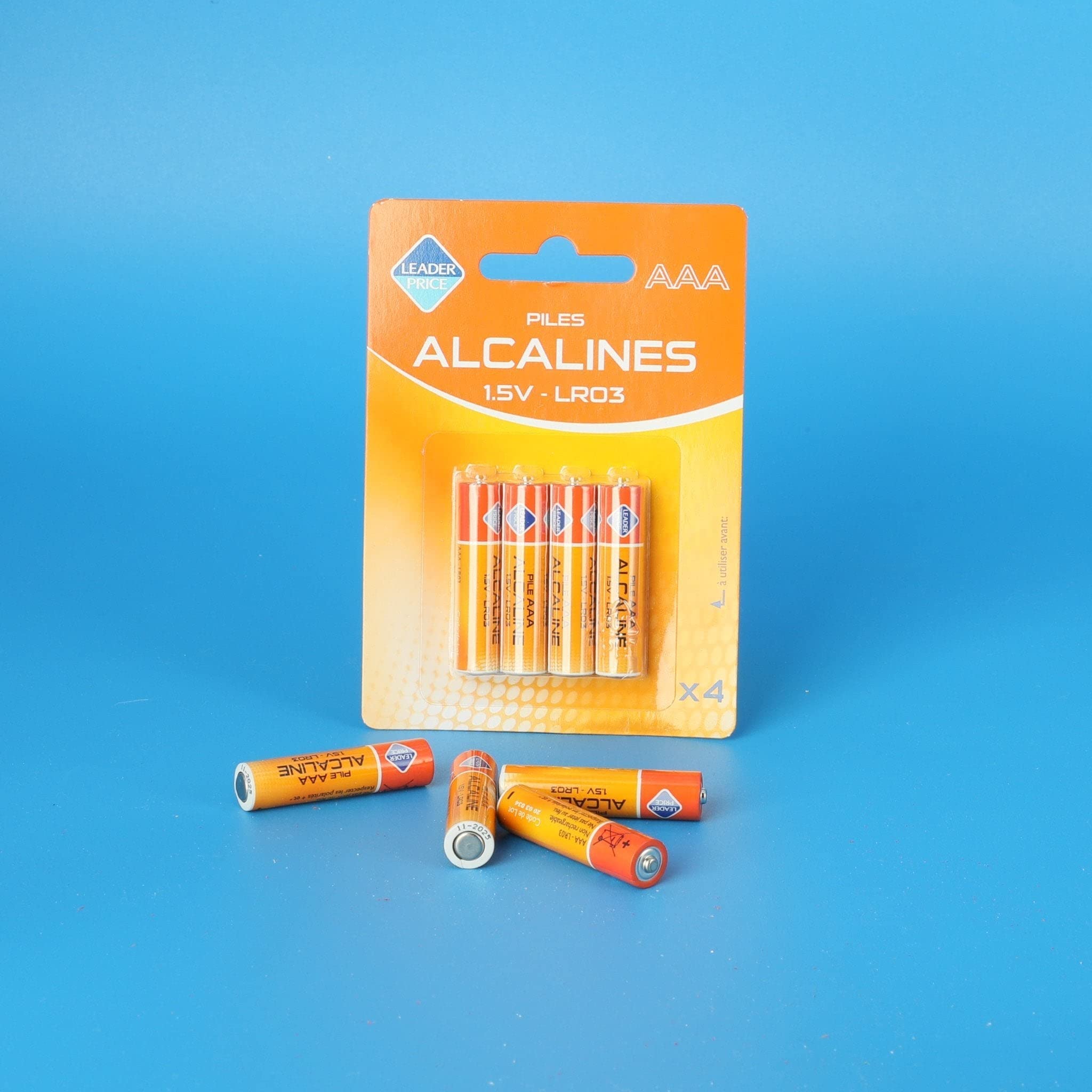 Leader Price piles AAA x4 alcalines maison