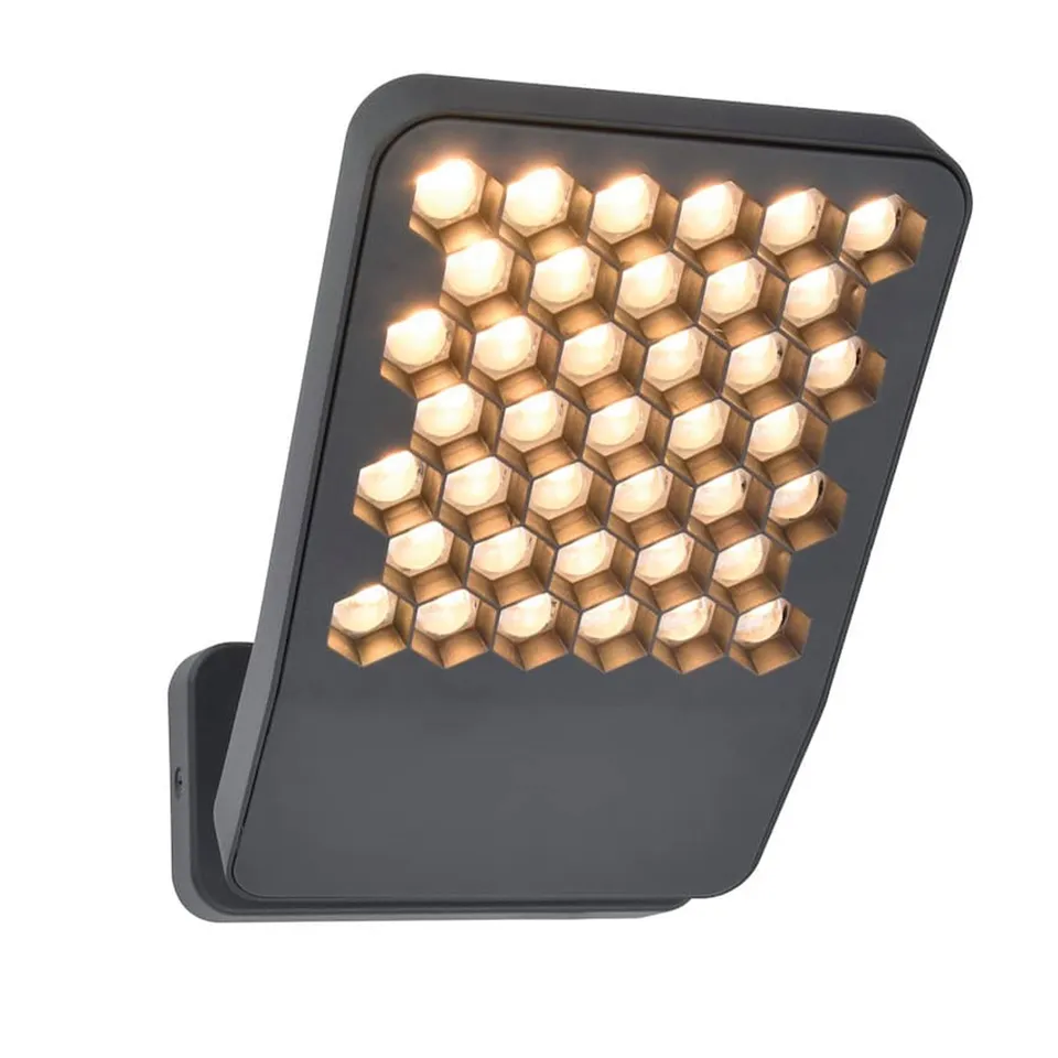 Red Deco Atlantis Grey applique extérieure LED alu 2000 lm
