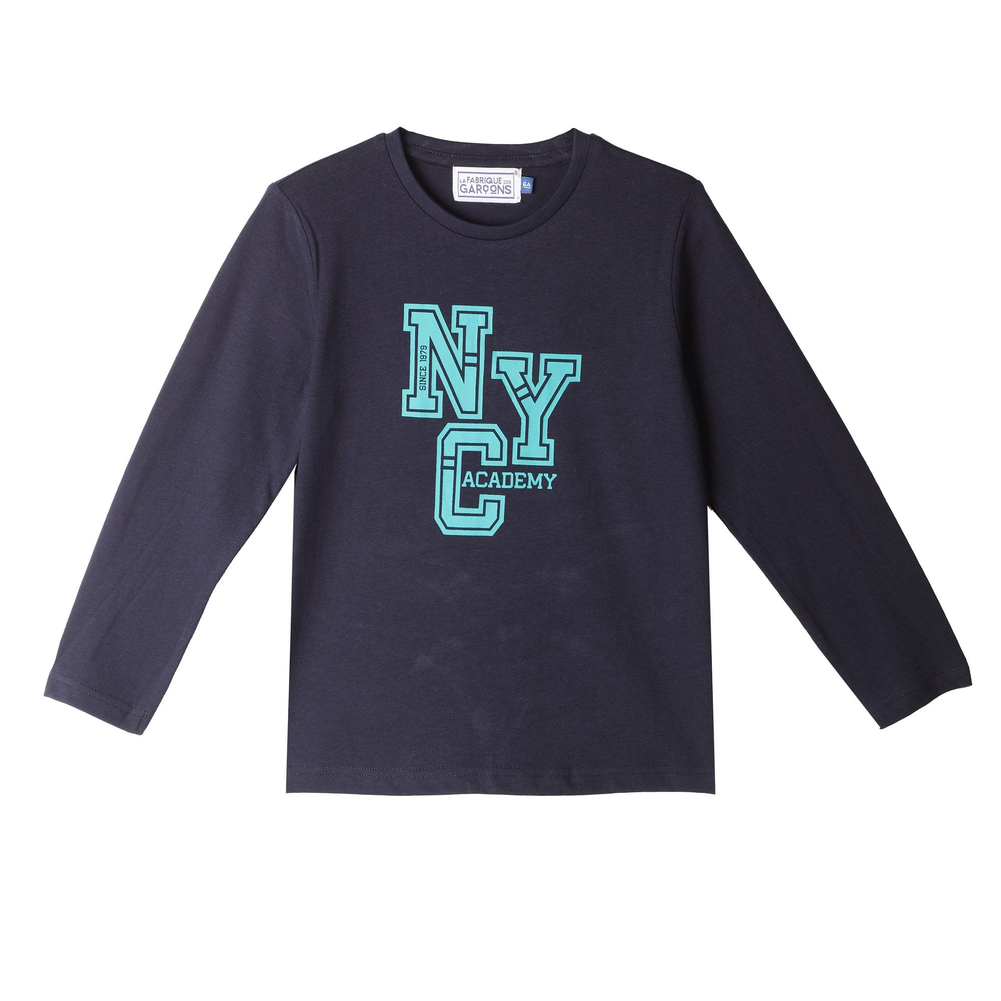 Lot 2 tee-shirts enfant bleu foncé coton 08A