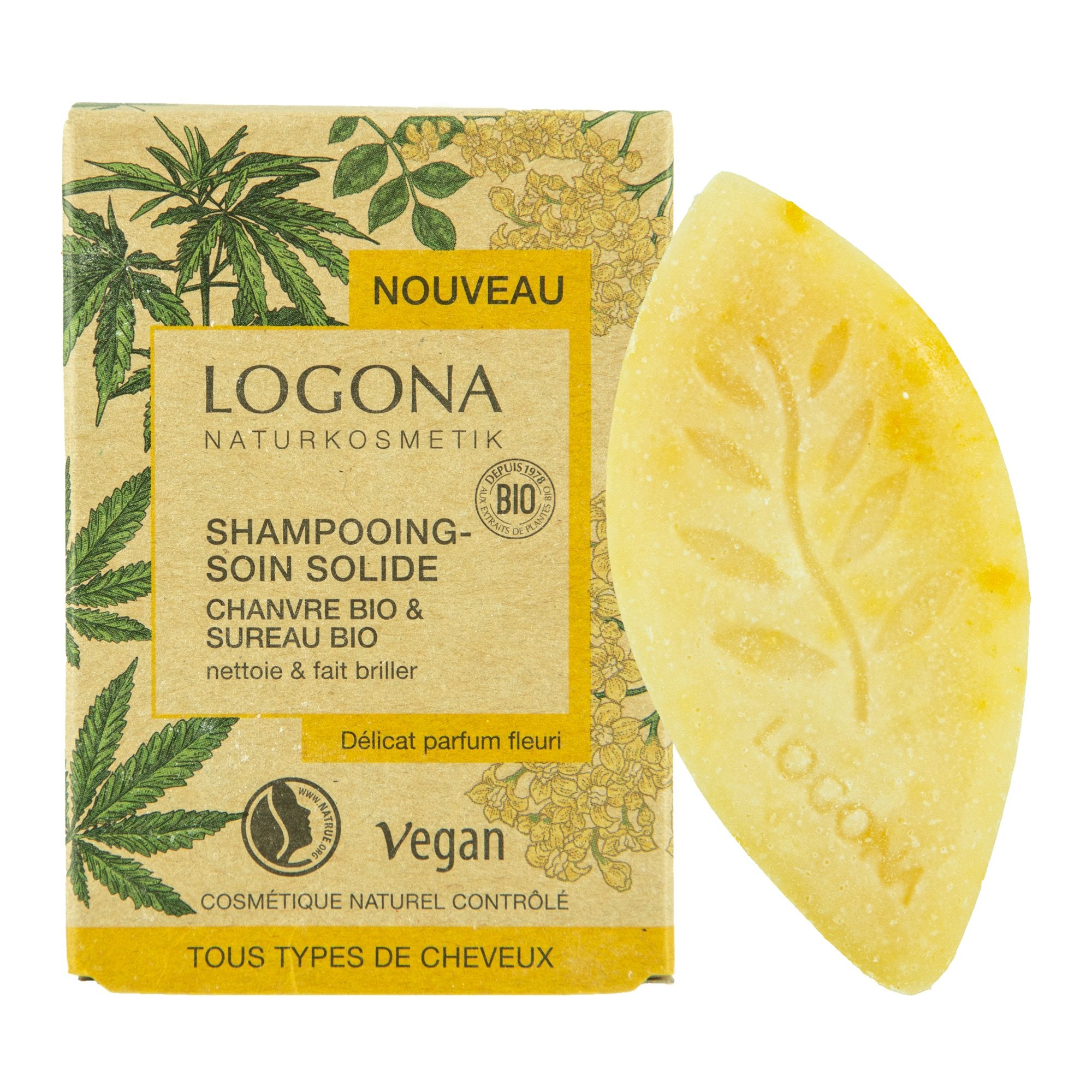 Stokomani Beauté Shampoing solide chanvre sureau bio floral