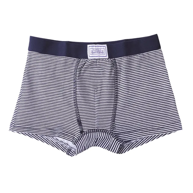Stokomani Lot 4 boxers coton bleu garçon