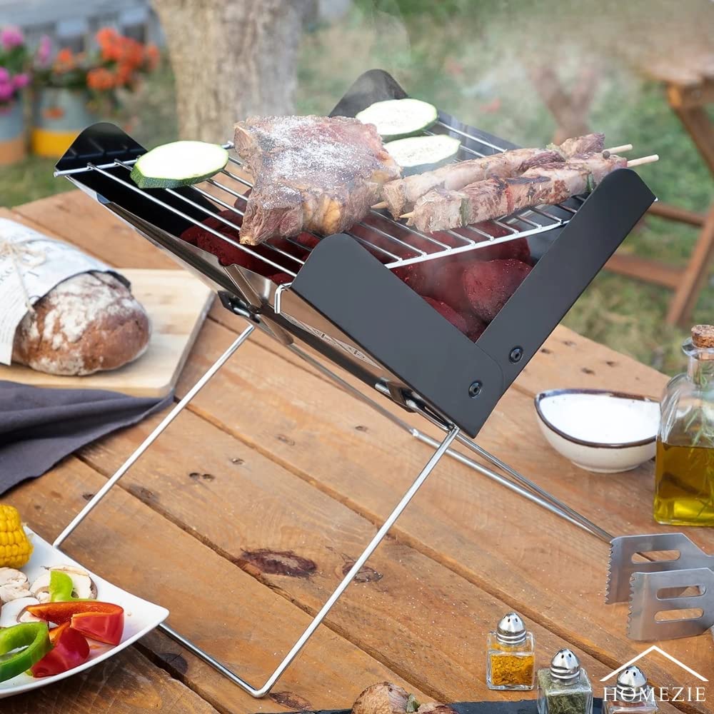 Shop-Story Minigrill barbecue à charbon portable 2 personnes