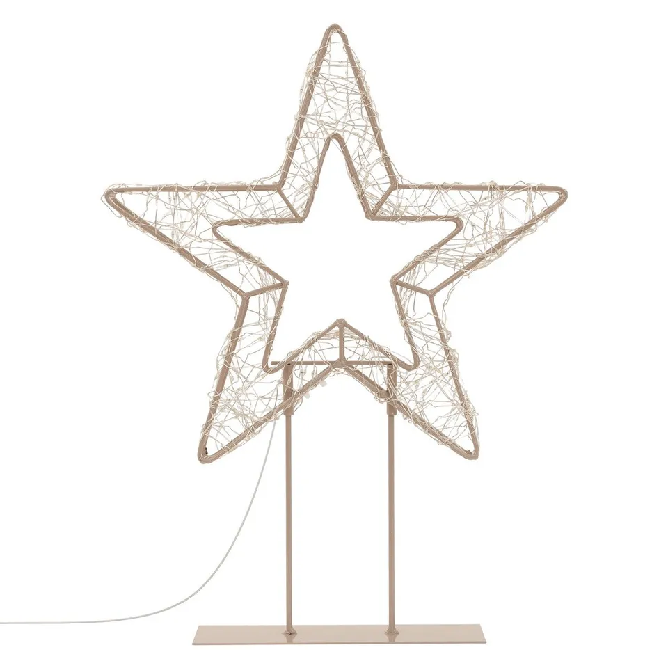 ECD Germany Étoile Noël LED 48,5cm blanc chaud sur socle