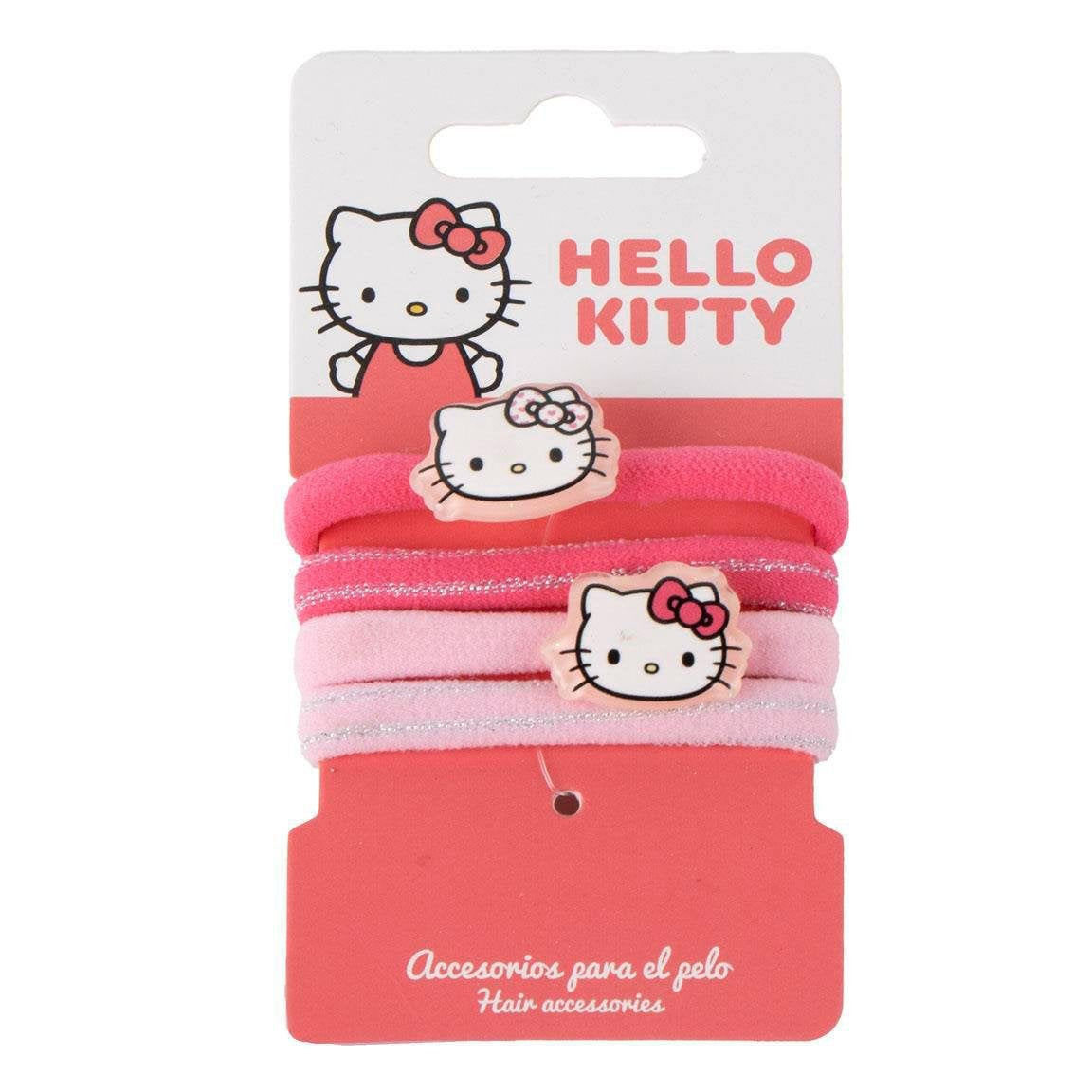 Hello Kitty 4 élastiques cheveux enfant lot fantaisie accessoire