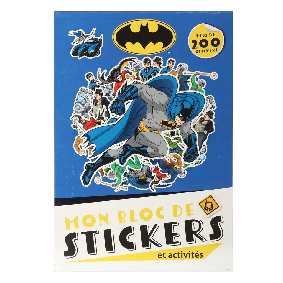 Stokomani Batman bloc stickers et activités enfant