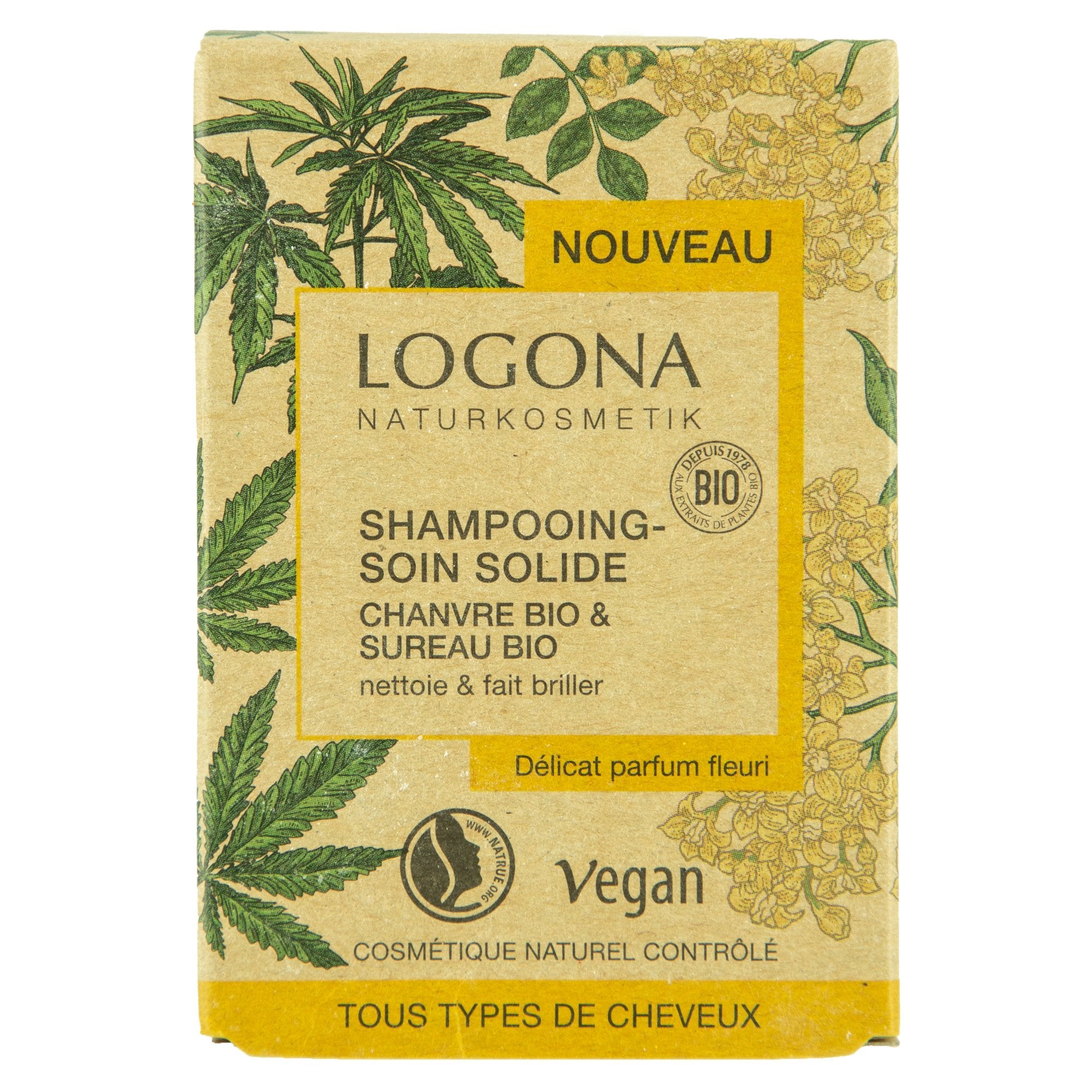 Stokomani Beauté Shampoing solide chanvre sureau bio floral