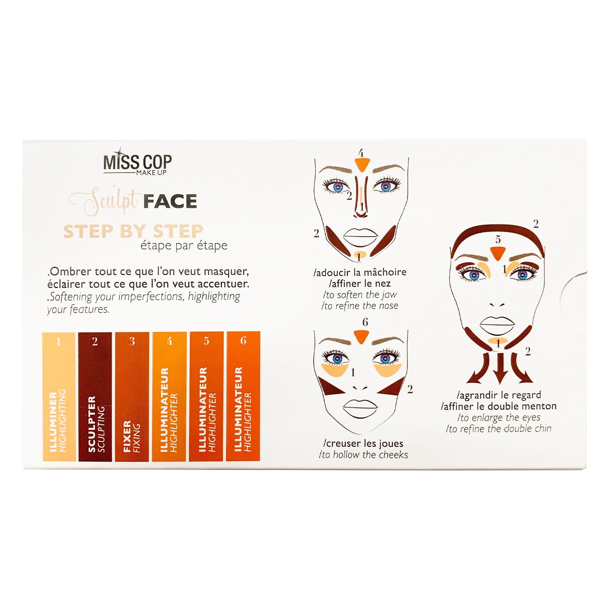 Miss Cop Palette Sculpt Face poudre contouring à acheter
