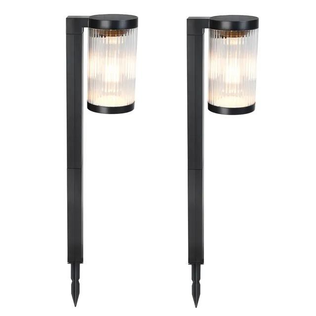 Red Deco Beamlit lot 2 balises solaires LED H58cm