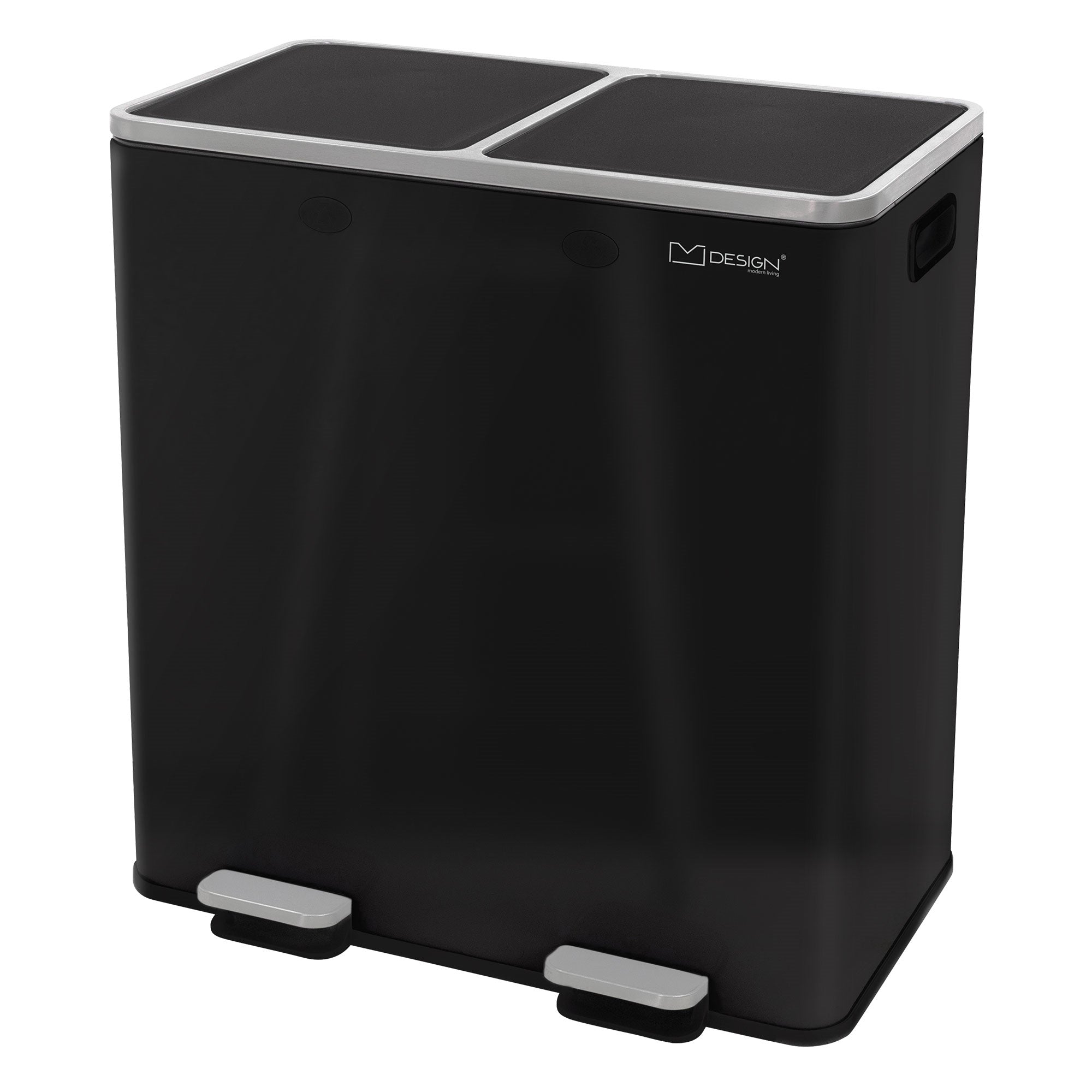 ECD Germany Möbel poubelle tri 2x30L anthracite pédale
