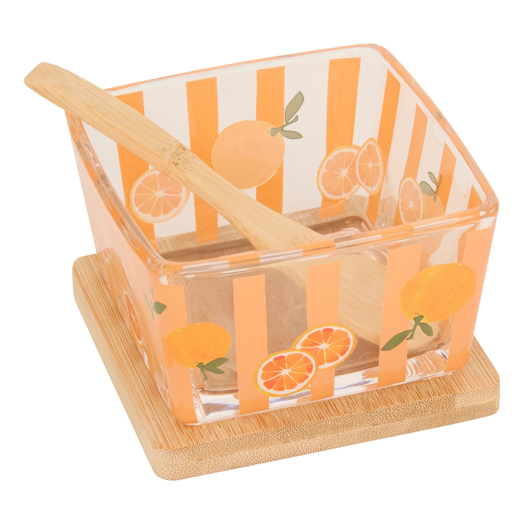 Stokomani Maison Lot 3 coupelles apéritives fruits verre bambou