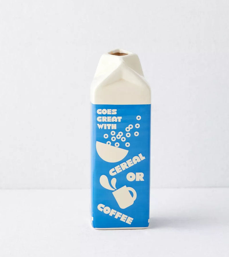 L'avant gardiste Brique de lait d'avoine vase céramique