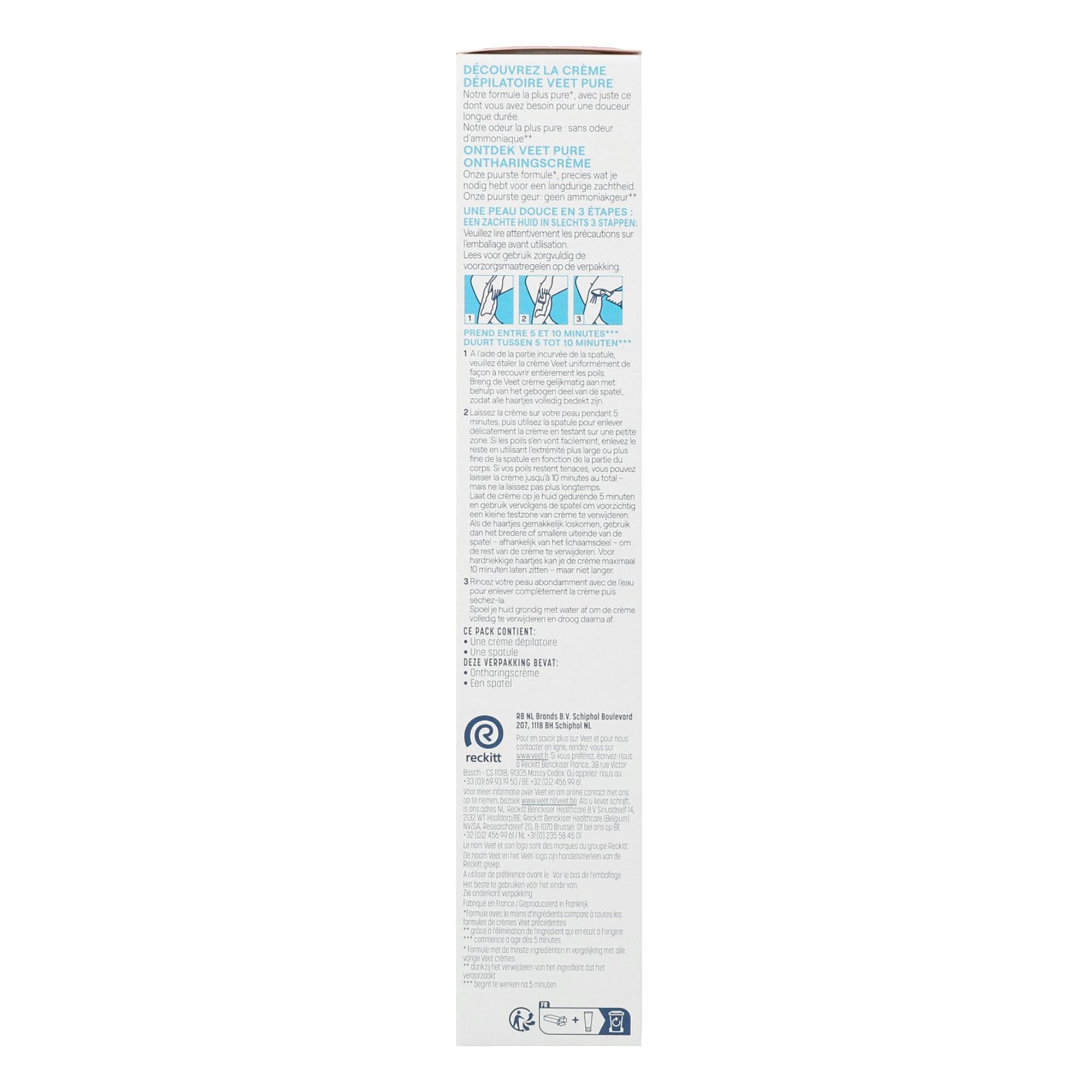 Veet Pure crème dépilatoire corps jambes peaux sensibles