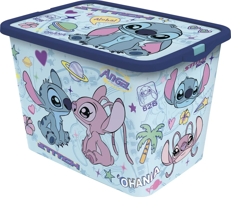 Stitch & Angel boîte de rangement 23 L plastique