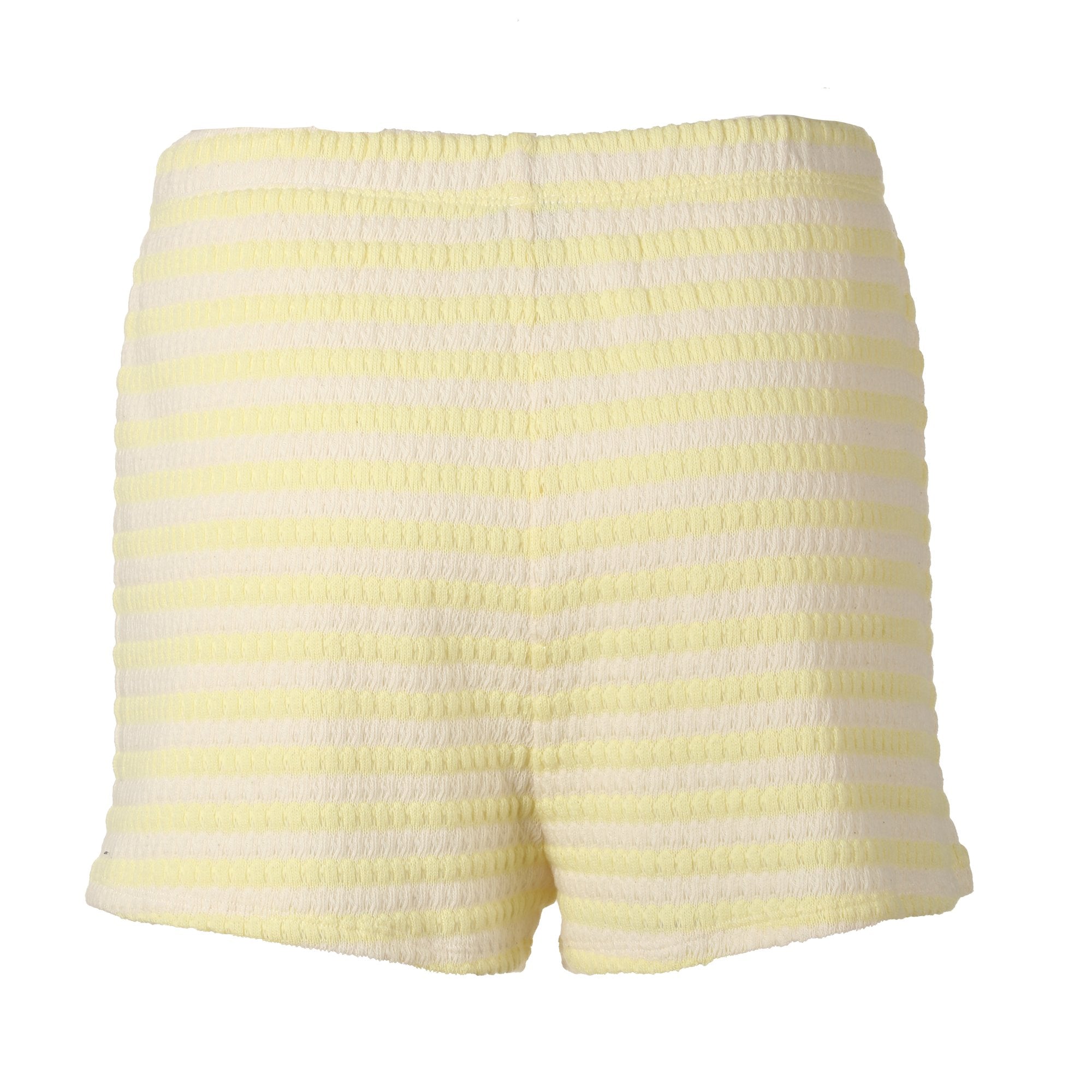Short en crochet jaune femme taille M été