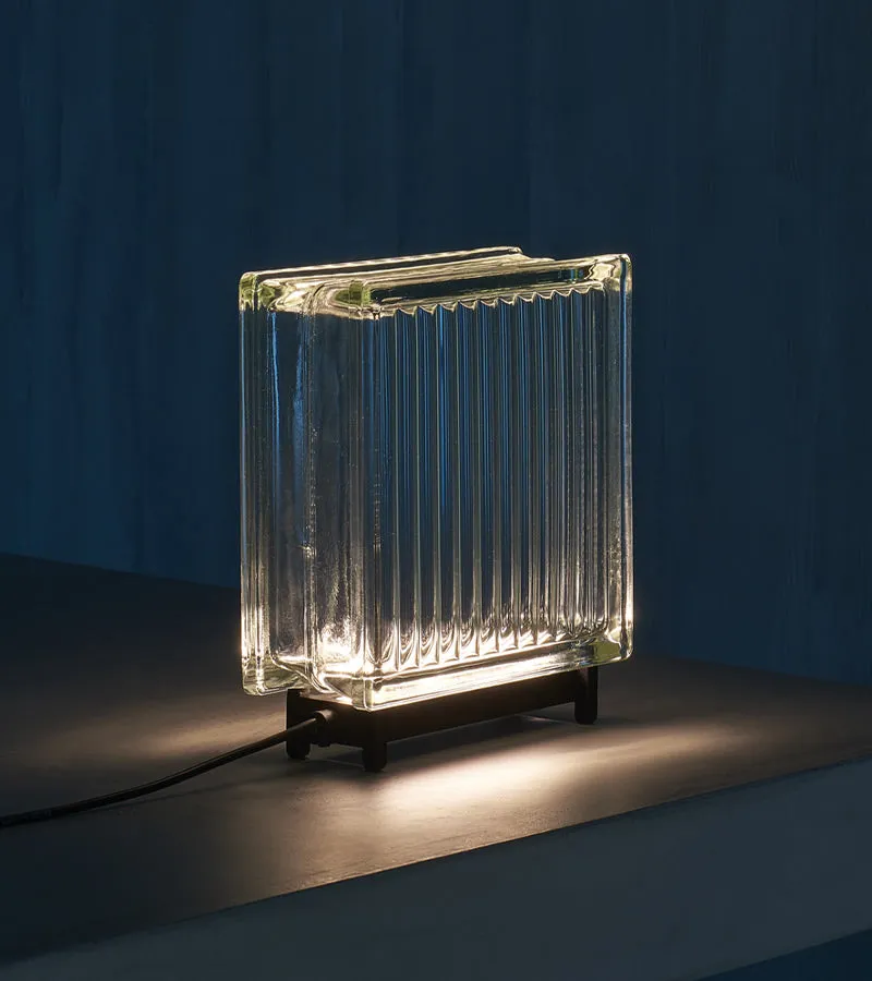 L'avant gardiste Kismas Lampe Linear lampe carrée verre strié