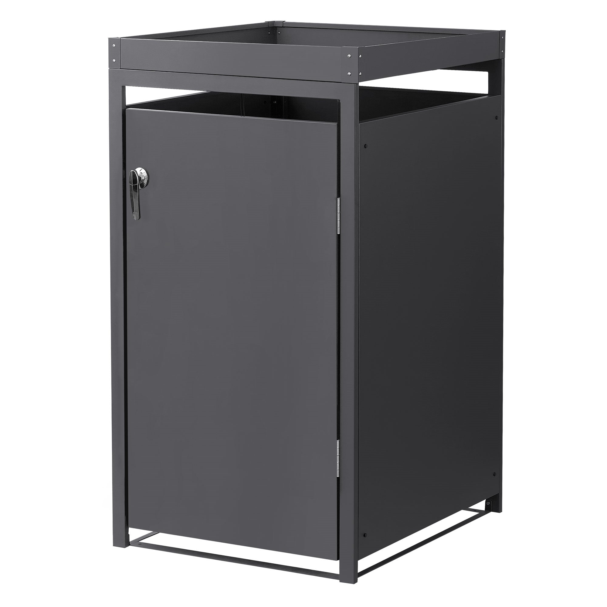 ECD Germany Garten cache-poubelle acier anthracite 4x240L