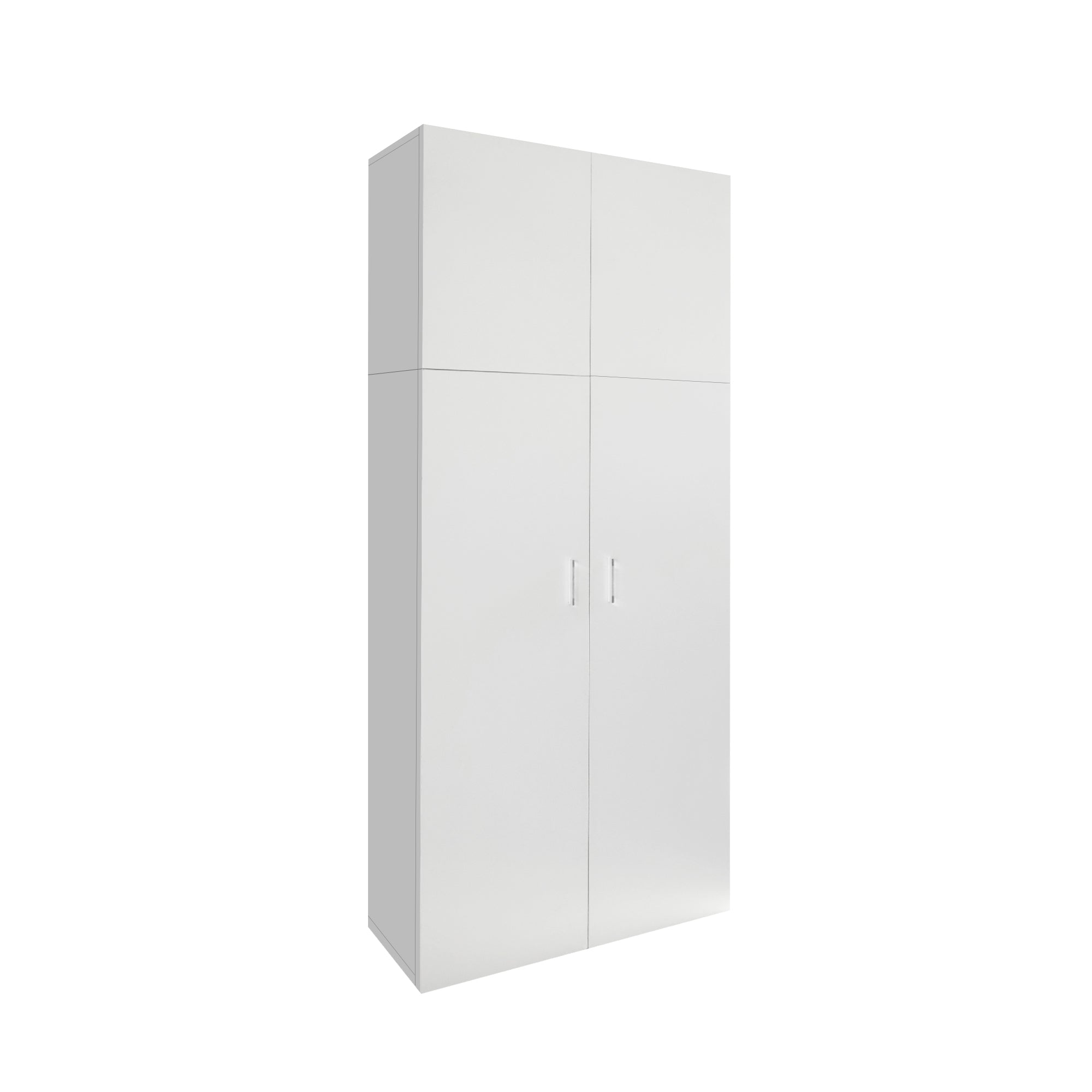 ECD Germany Möbel armoire blanche 182,4 cm 2 portes 8 casiers