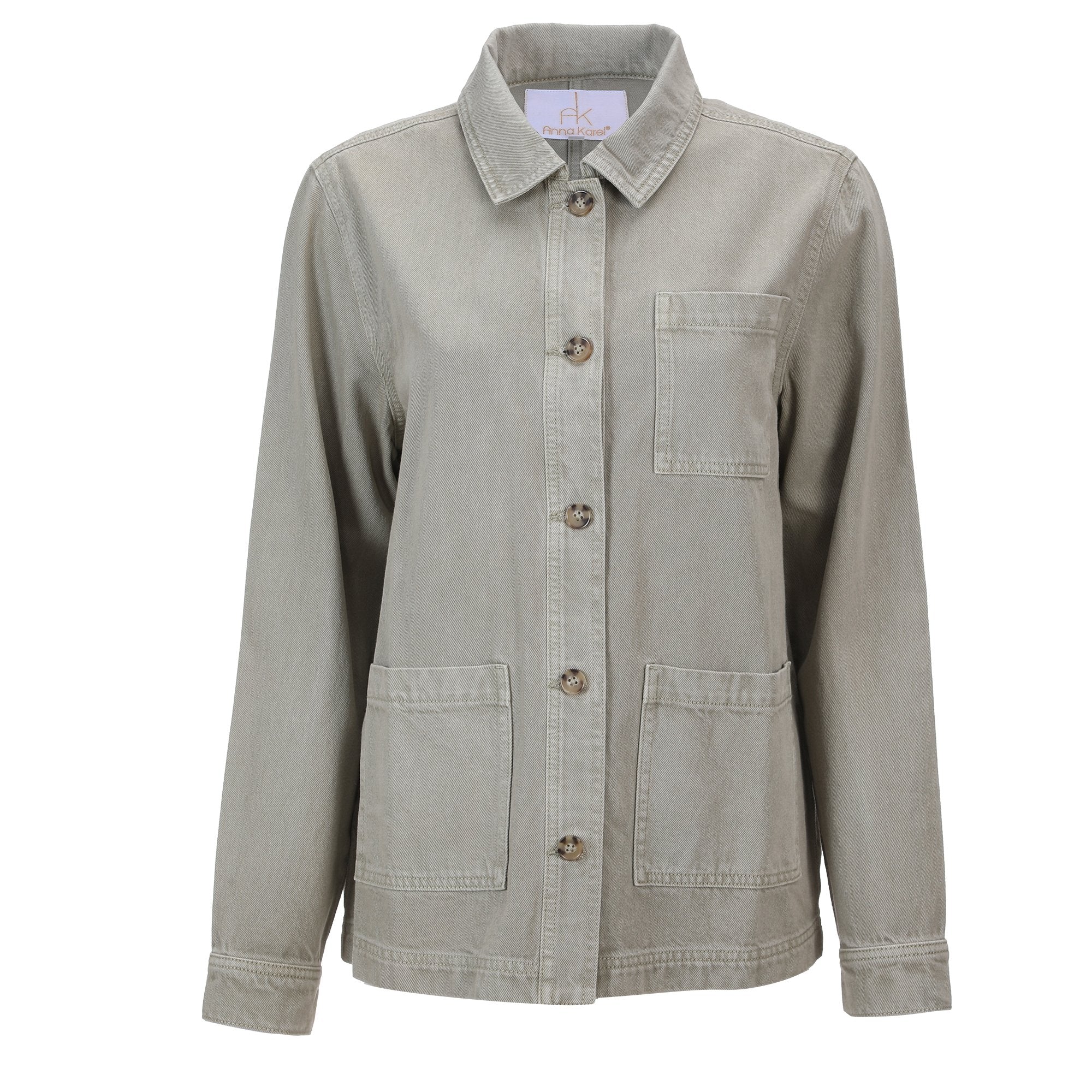 Stokomani Mode Veste Boutonnée Vert femme taille 38