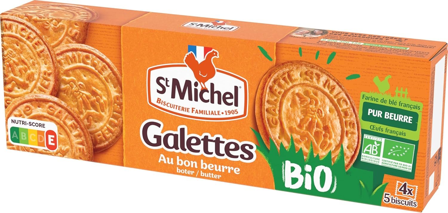 Galettes au bon beurre BIO 4 sachets de 5 biscuits pur beurre