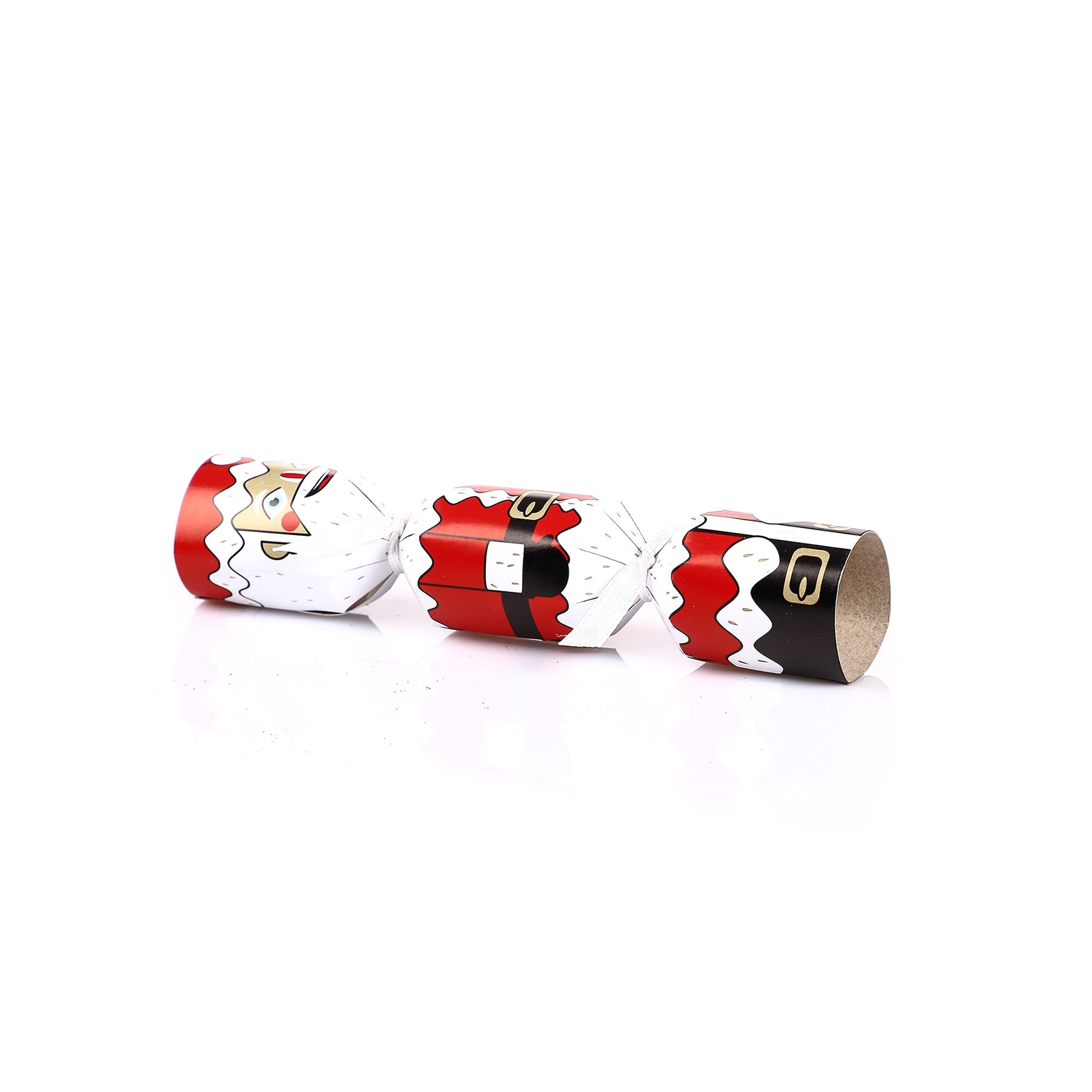 Stokomani Lot 8 Mini Crackers Surprises Noël Argent 12 cm