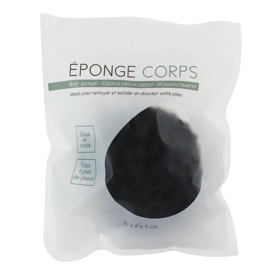 Stokomani Beauté éponge corps charbon exfoliante