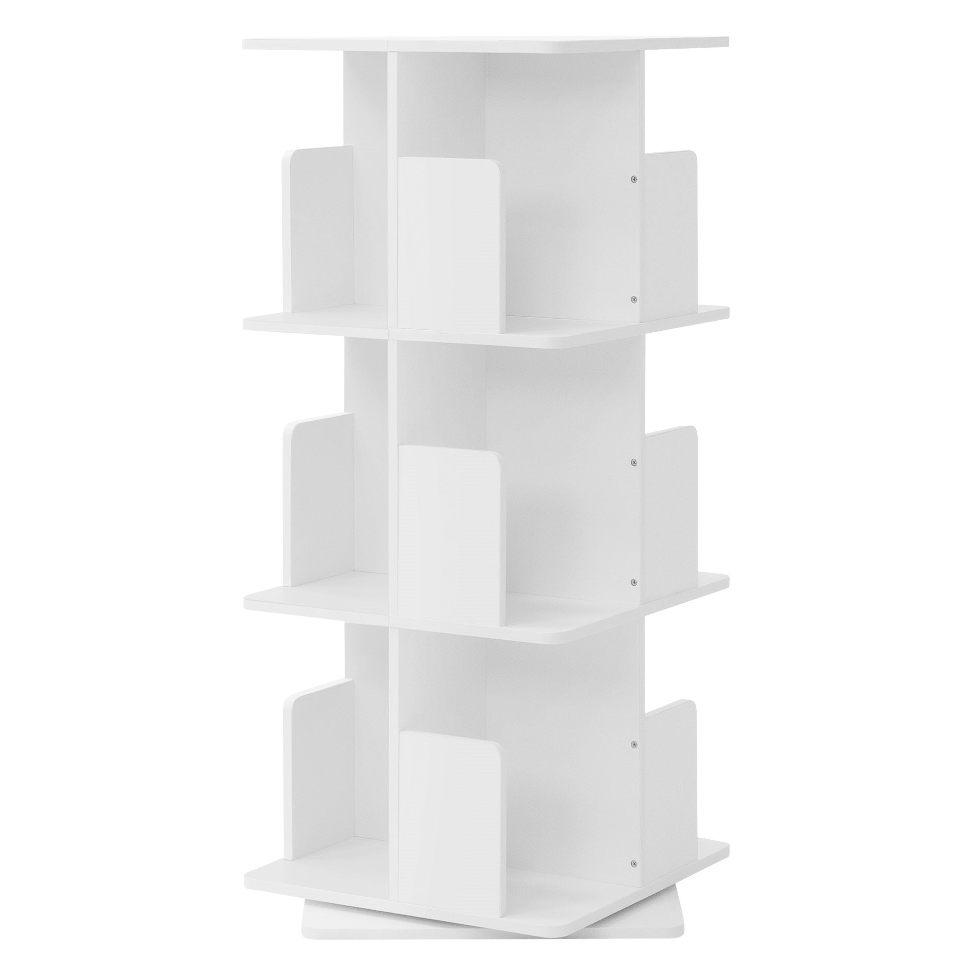 ML-Design bibliothèque tournante 3 niveaux chêne blanc