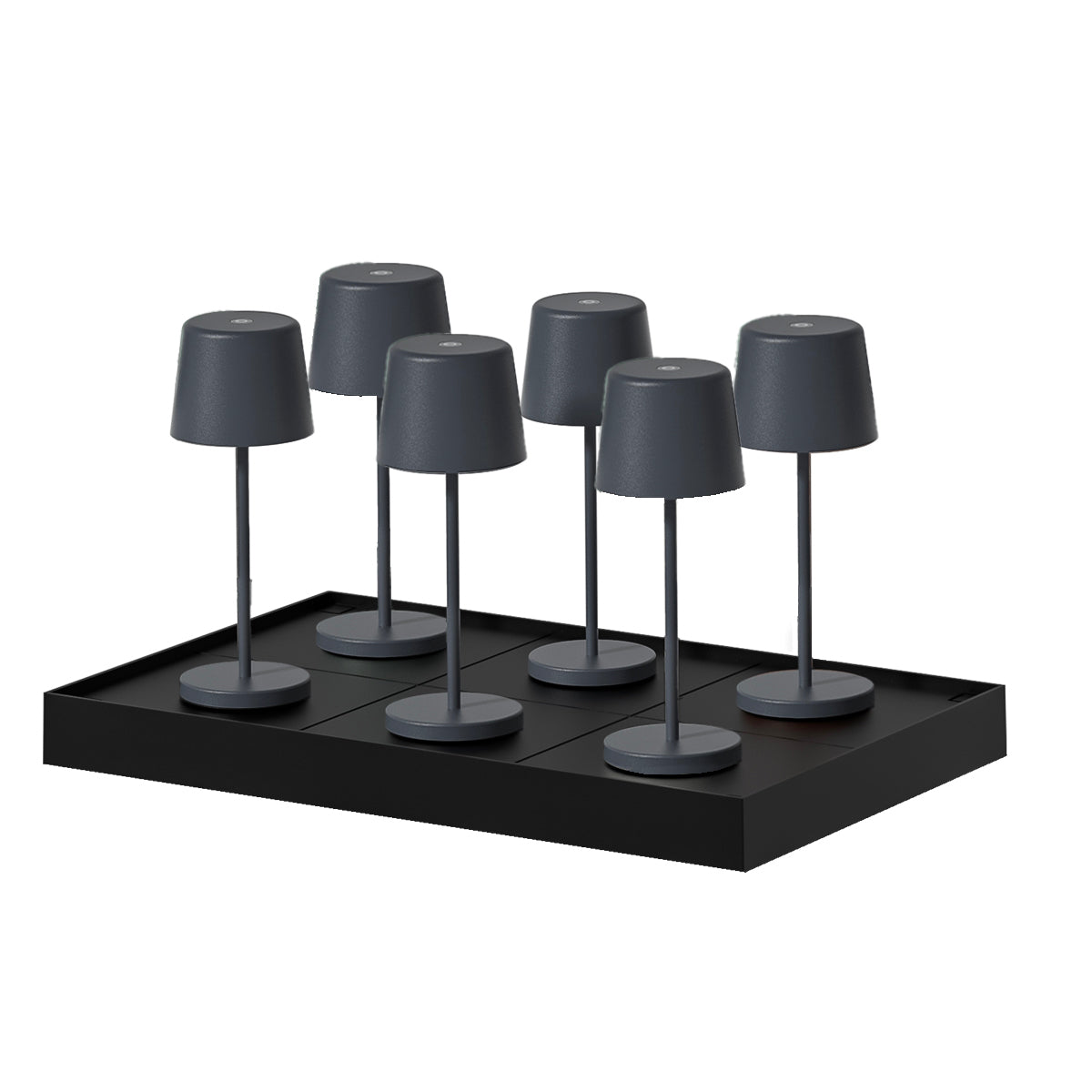 Red Deco Kelly Mini Rock lot 6 lampe table sans fil blanc