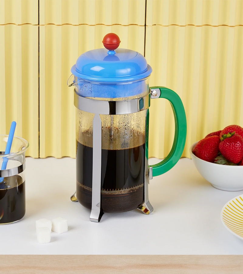 Bodum Moma Cafetière à piston bleue design