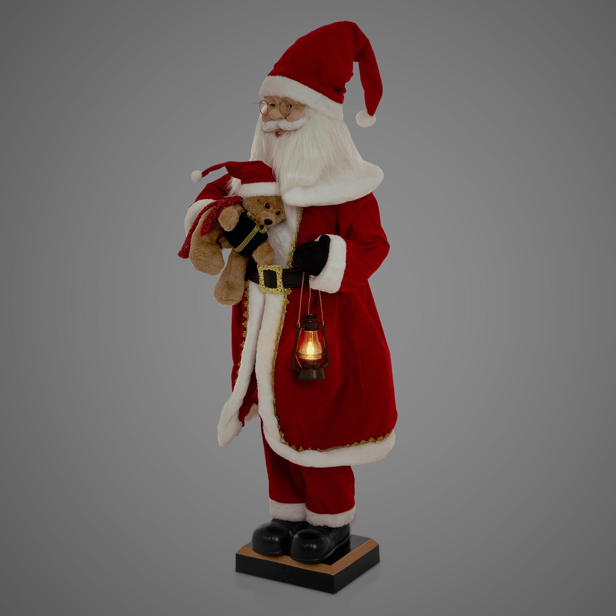 ECD Germany père noël lumineux 120 cm LED musique