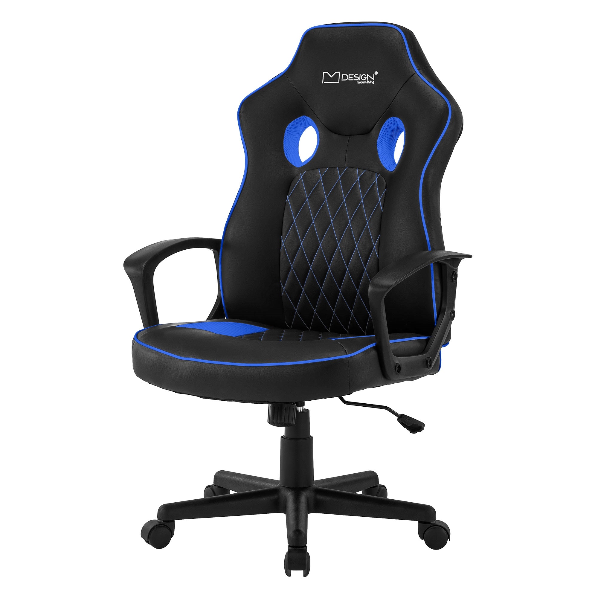 ECD Germany chaise gaming large noire réglable