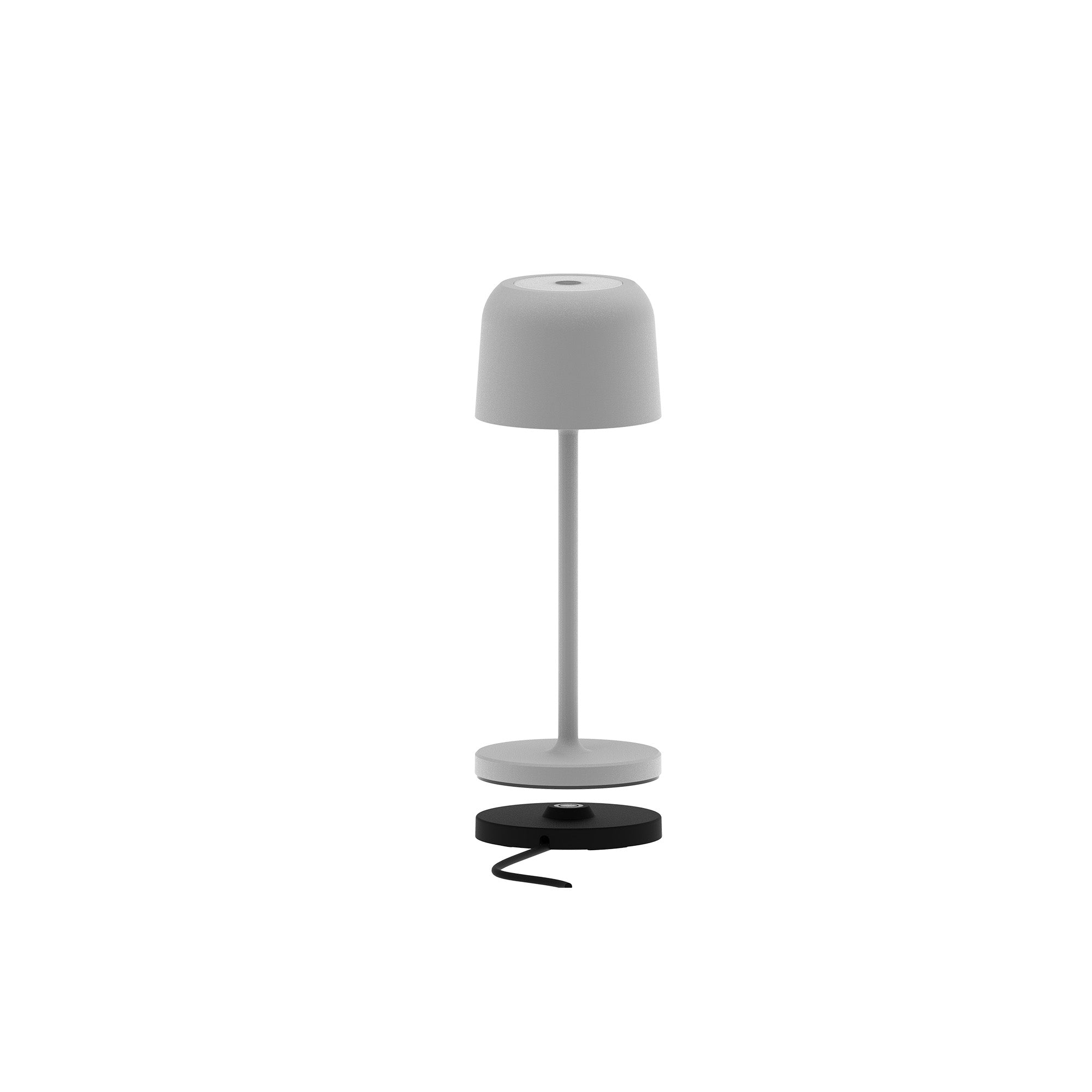 Red Deco Sophia Grey lampe table sans fil LED lot 6 gris H20cm