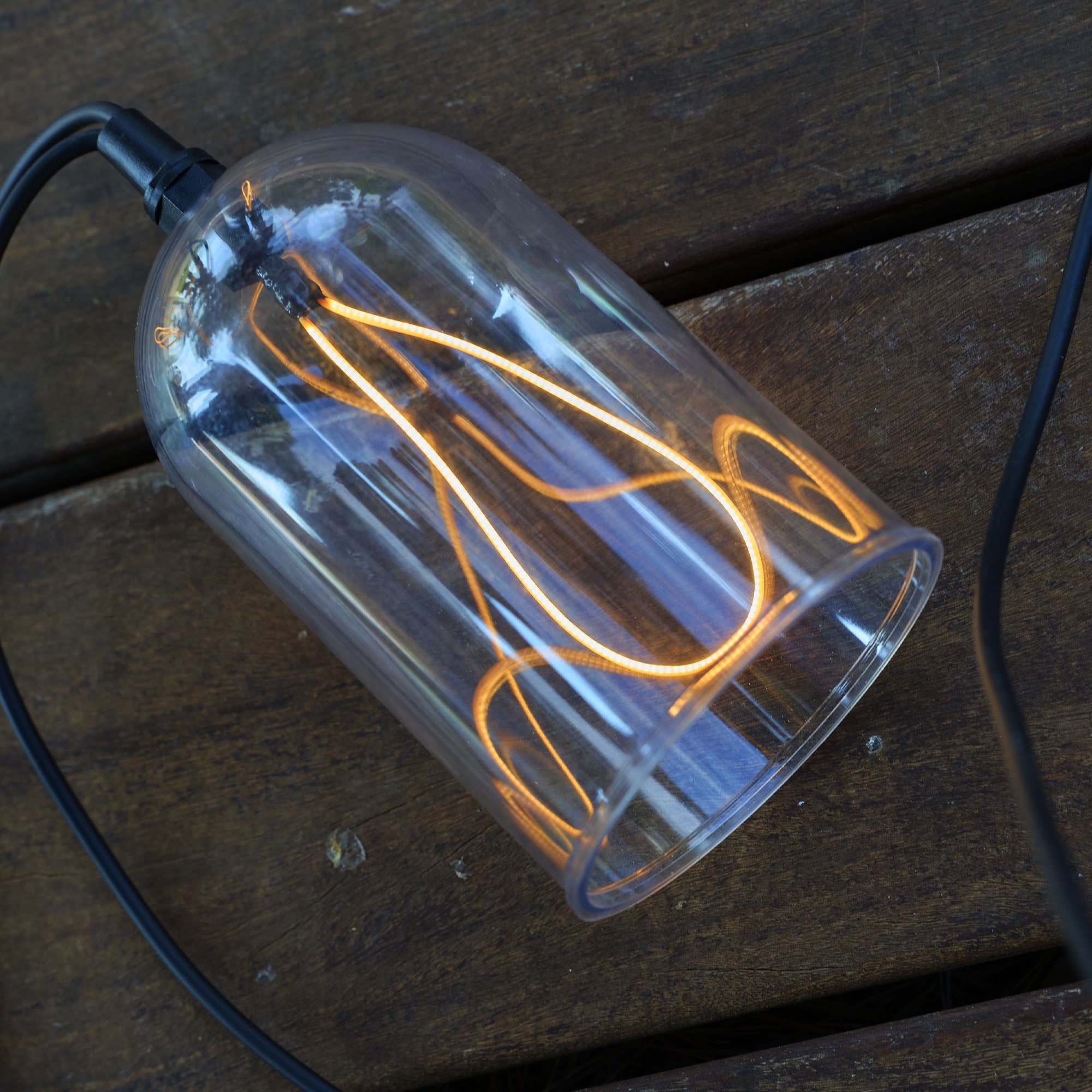 Red Deco Glow Light guirlande lumineuse 15m 8 cloches raccordable
