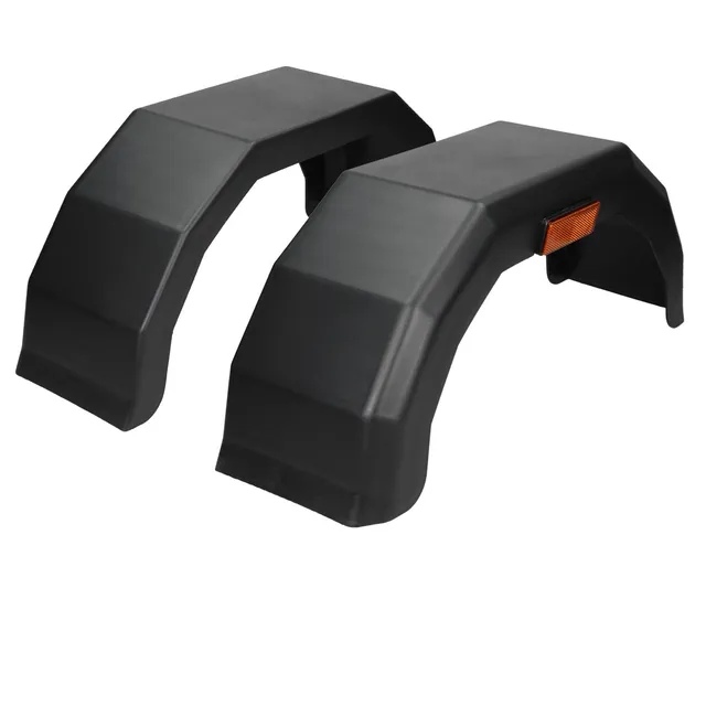 ECD 10" lot 2 garde-boue remorque plastique noir