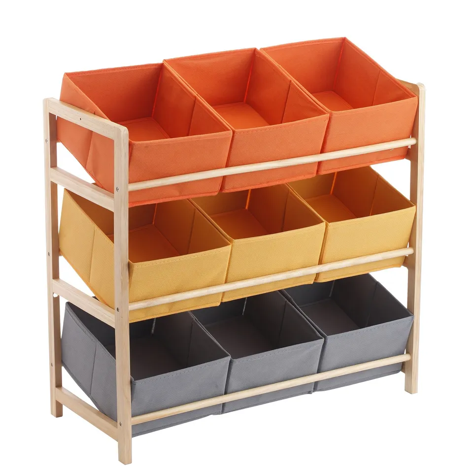 Stokomani Maison Meuble de rangement 9 bacs chambre enfant